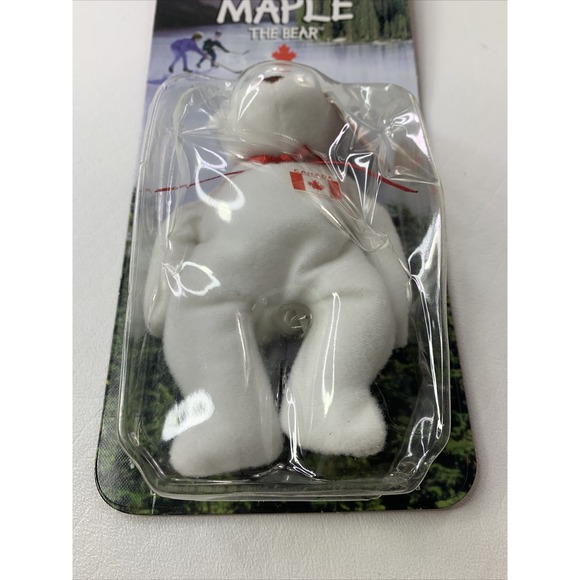 Maple the Bear Beanie Baby WITH RARE ERRORS Damaged Bubble - Picture 3 of 12